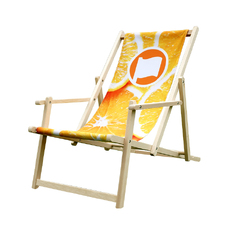 Beach chair with backrest