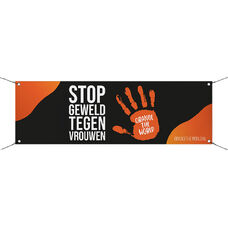 Orange the World banner - black