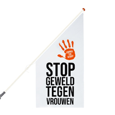 Orange the World kiosk flag - white
