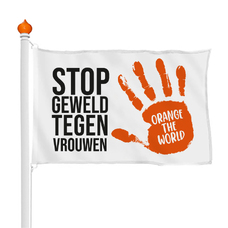 Orange the World flag - white
