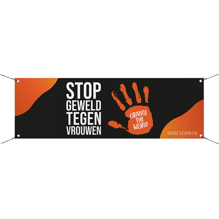 Orange the World banner - black
