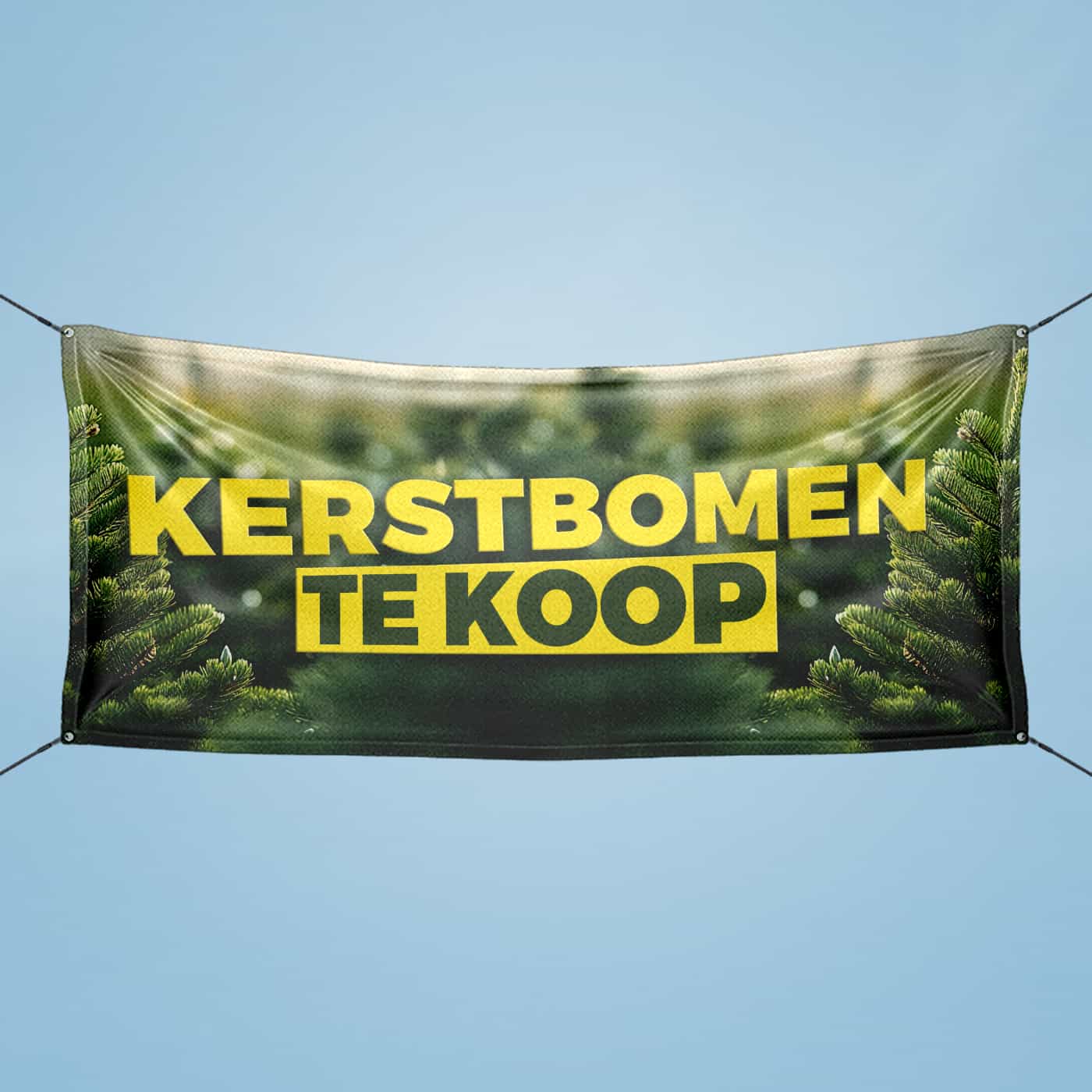 Christmas trees for sale banner