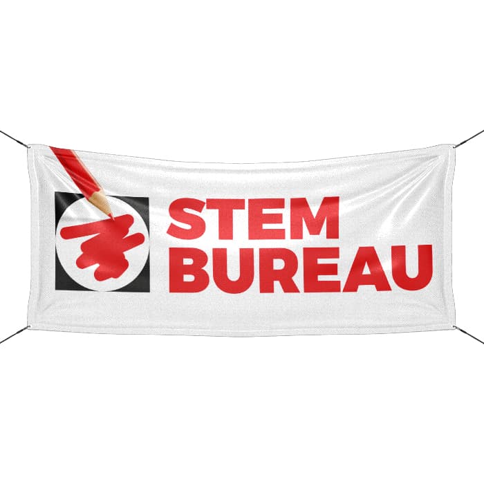 Polling station banner