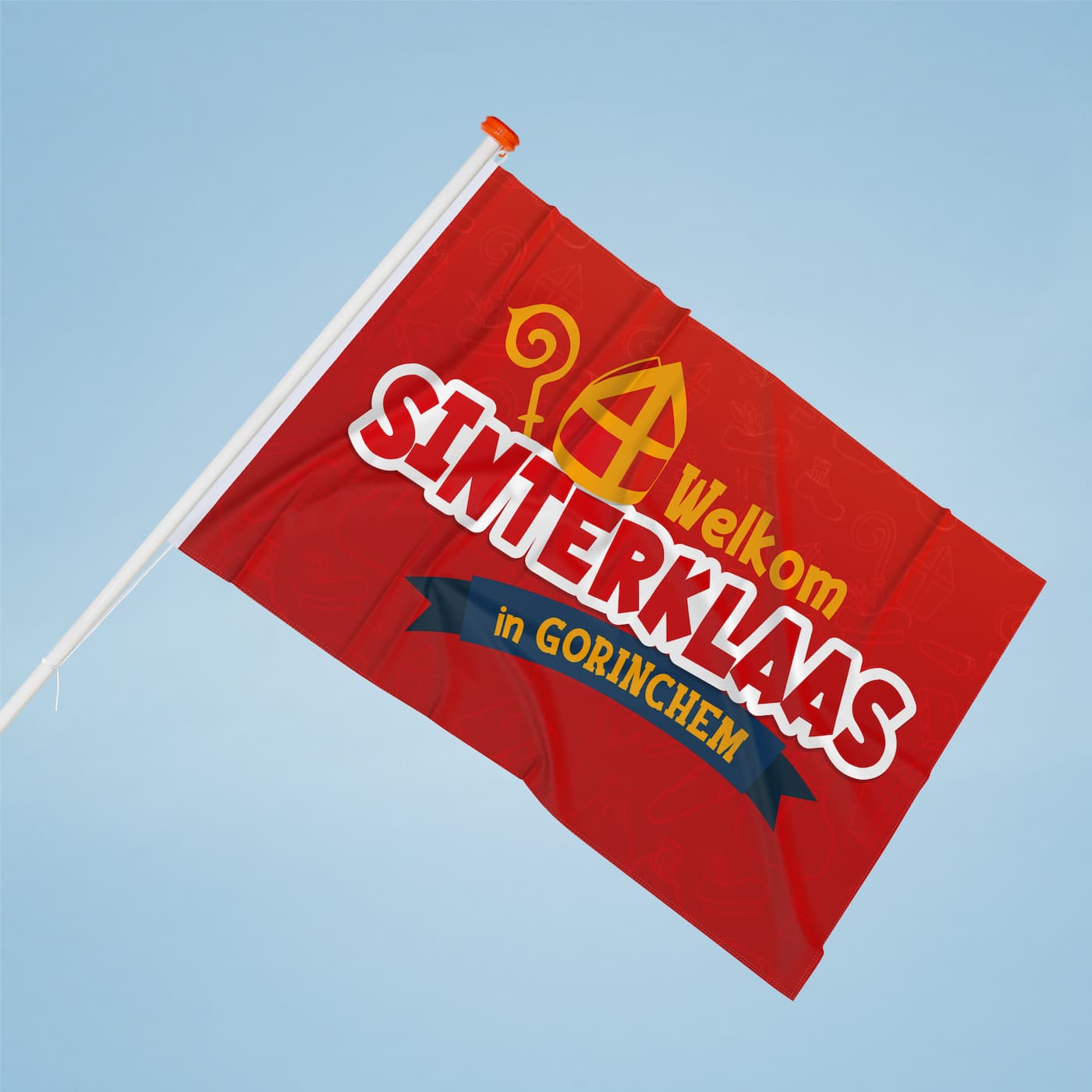 Sinterklaas flag village-city