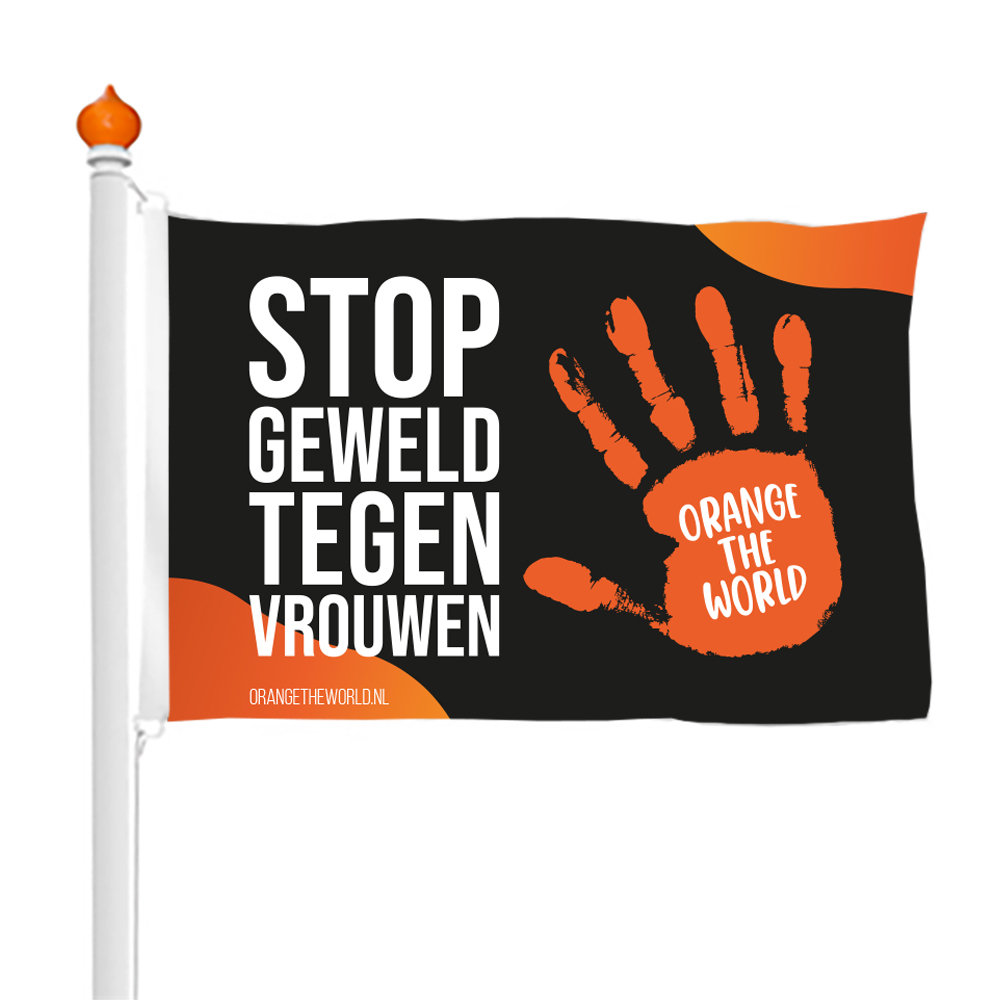 Orange the World flag - black