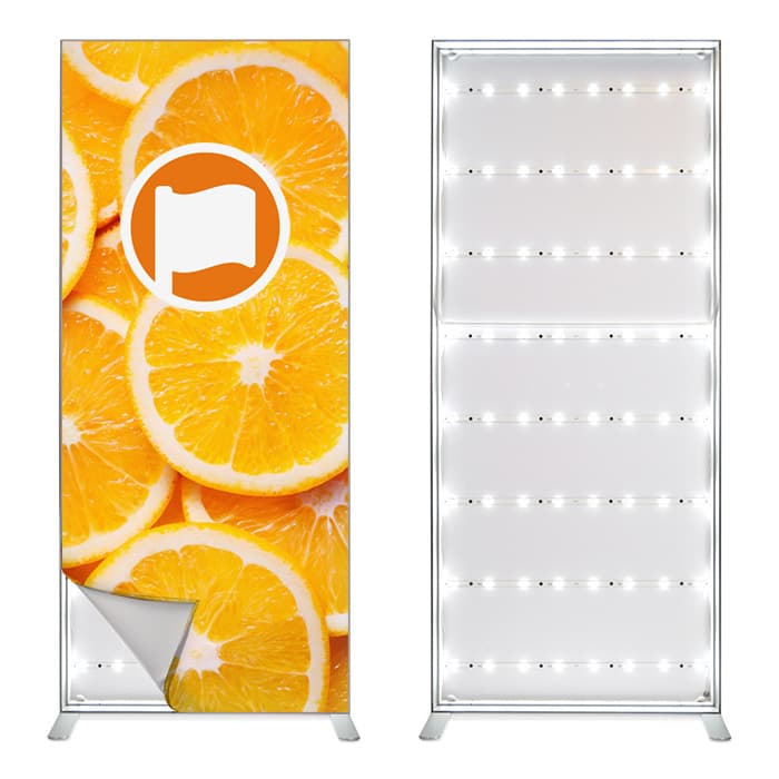 Freestanding LED Frame single sided